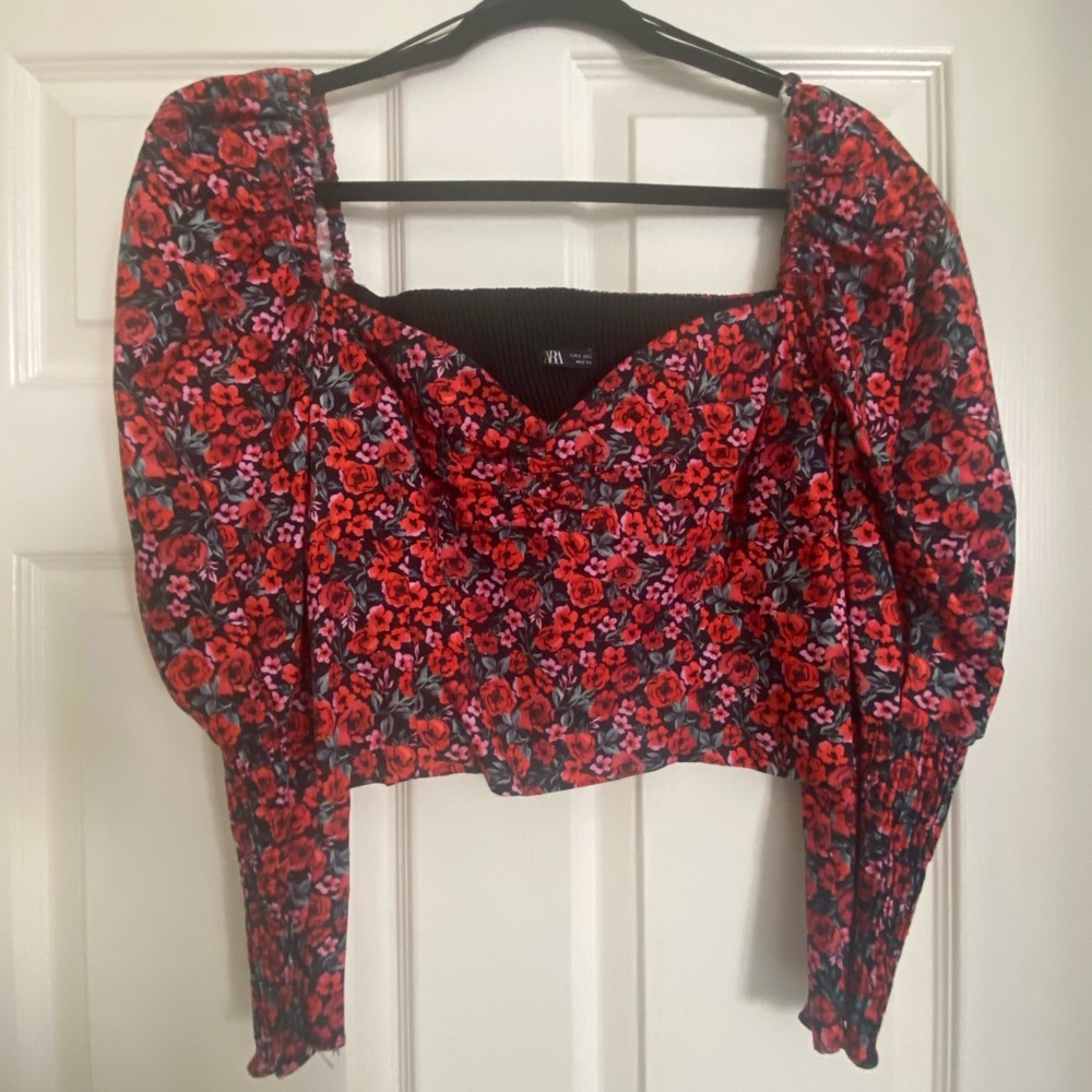 Zara Puff sleeve blouse